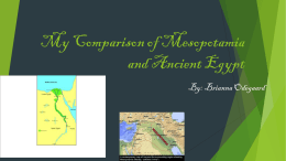 My Comparison of Mesopotamia and Ancient Egypt