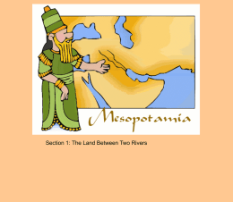 Mesopotamia Journal Table of Contents