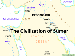 The Civilization of Sumer Notes