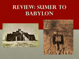 Review: Sumer to Babylon