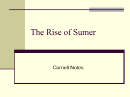 The Rise of Sumer - Vista Verde Middle School