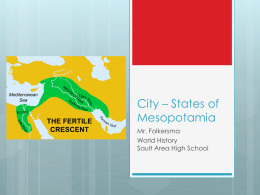 City * States of Mesopotamia