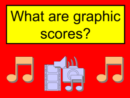 What are graphic scores?