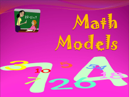 Math Models Powerpoint
