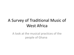 A Survey of Traditional Music of West Africa-Ghana