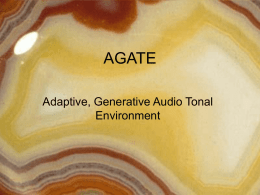 Adaptive Generative Audio Tonal Environment