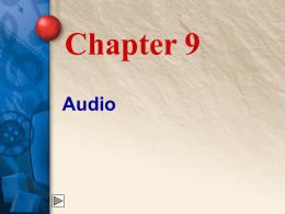 Chapter 9 Audio