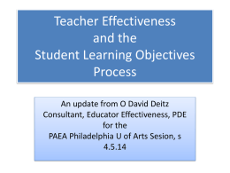 PAEA Presentation 4.5.14 - Pennsylvania Art Education Association