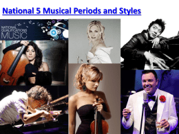 National 5 Musical Periods and Styles