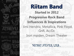 Riitam Band Profile