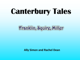 Canterbury Tales New