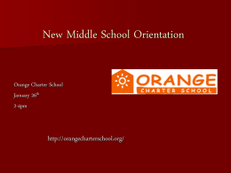 Open-House-2014 - Orange Charter School