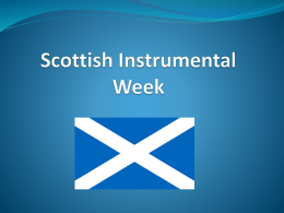 Scottish Instrumental Week - Duncanrig Secondary School Faculty