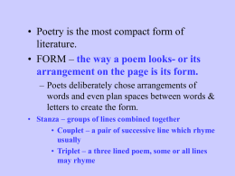 Poetry Notes