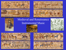Medieval and Renaissance Instrumental Music