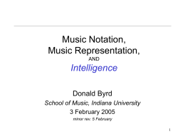 PowerPoint Presentation - Music Notation, Music