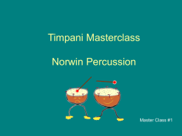 Timpani Masterclass