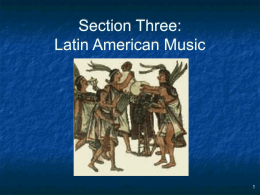 Latin American Music - Missouri State University