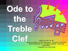 Ode to the Treble Clef