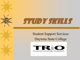 Study Skills - Daytona State College