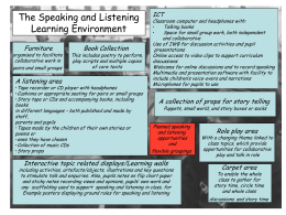 The Speaking and Listening Learning Environment