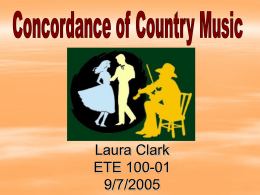 Roots of Country Music - National Louis University