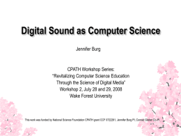 Digital Sound as Computer Science