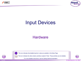 Unit 1 b. Input Devices