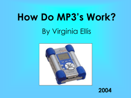 How Do MP3’s Work? - 6th Grade Science :: Home