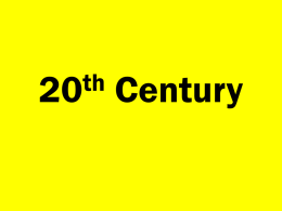 20th Century - eduBuzz.org