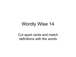 Wordly Wise 14