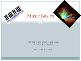 Music Basics - Salmon River High School