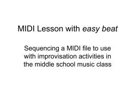 MIDI Lesson with easy beat