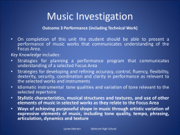 Listening Journal - Association of Music Educators