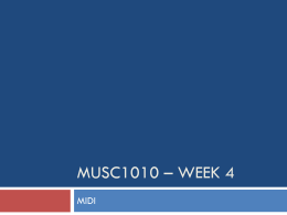 MUSC1010 – WEEK 4