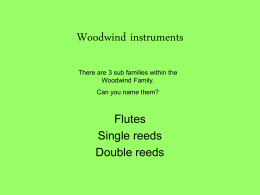 Woodwind instruments - Bellefonte Area School District