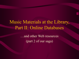 Databases - Wichita State University