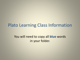 Technology Class Information