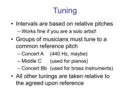 Tunings and Temperaments Powerpoint