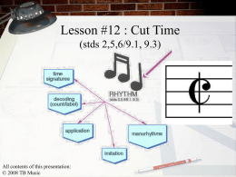 Powerpoint Lesson 12 "Cut Time"