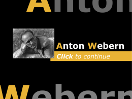Webern Variations for Piano