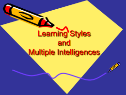 The Three Main Learning Styles