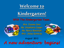 Movin` On to 2nd Grade - Kyrene School District