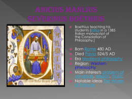 Anicius Manlius Severinus Boëthius