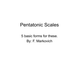 Pentatonic Scales - Frankmarkovich.com