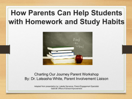 Homework and Study Habits