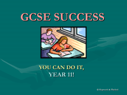 GCSE SUCCESS