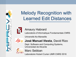 Melody Recognition with Learned Edit Distances