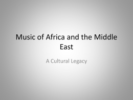 Music of Africa and the Middle East