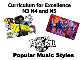 N3 Popular Music Styles